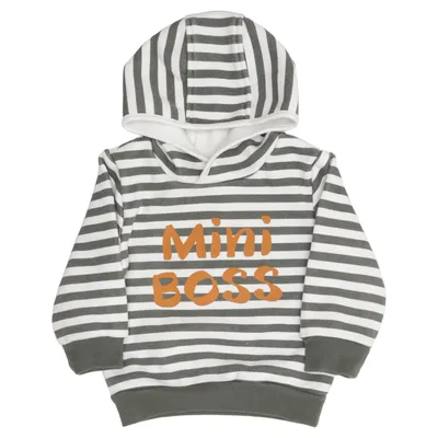 Capuchon sweater (Grijs, Wit) van Topomini Katoen, Elastaan, Polyester