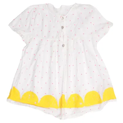 Jurk (Wit, Roze, Geel) van Bobo Choses Katoen