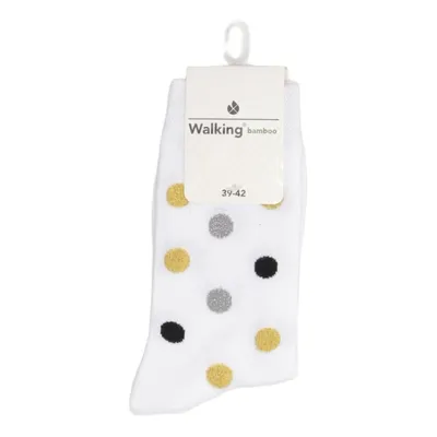 Socks (White, Multicolored) from Walking Elastane, Polyamide, Viscose