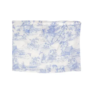 Tube top (White, Blue) from Edikted Elastane, Polyester