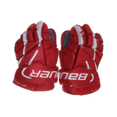IJshockey handschoenen (Rood) van Bauer
