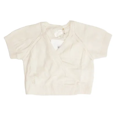 Wrap cardigan (Beige) from New Man Cotton, Viscose