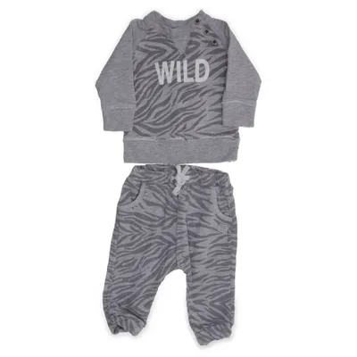 Tenue d'intérieur (Gris, Blanc) de Baby by Lindex Coton biologique, Viscose