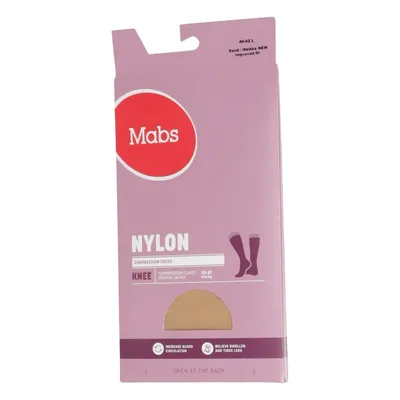 Kompressionsstrømper (Nylon Knee) fra Mabs Polyamid