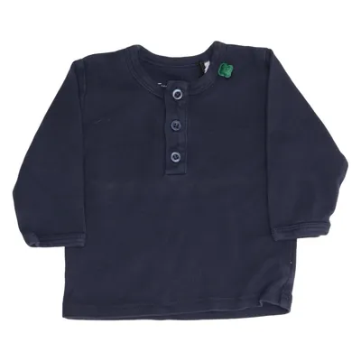 T-shirt manches longues (Bleu) de Fred's World by Green Cotton Coton biologique