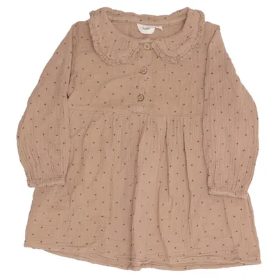 Kjole (Beige) fra Lil' Atelier Økologisk bomuld