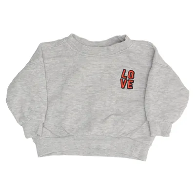 Collegetröja (Grå, Röd) från Mini Gina Tricot Bomull, Viskos