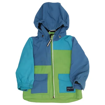 Outdoor jacket (Blue, Green, Multicolored) from Polarn O. Pyret Polyamide, Polyester