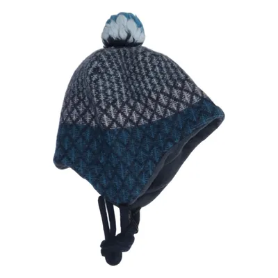 Bonnet à pompon (Bleu, Blanc) de Reima Coton, Élasthane, Laine