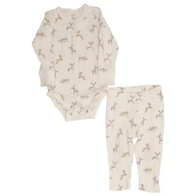 Body (Beige) de Lindex Baby Coton, Élasthane