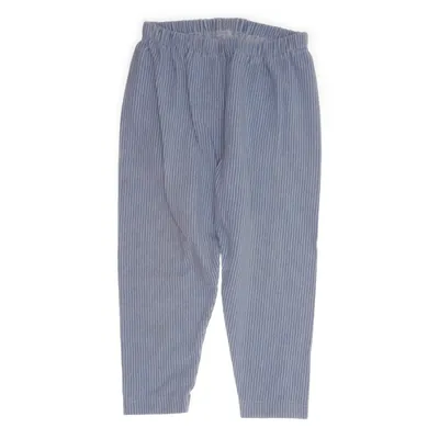 Pajama pants (Blue, White) from Uniqlo Baby Cotton, Elastane