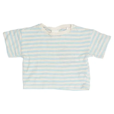 T-shirt (Bleu, Blanc) de Zara Coton, Élasthane