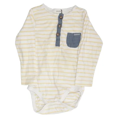 Body (White, Yellow, Blue) from Newbie by KappAhl Cotton