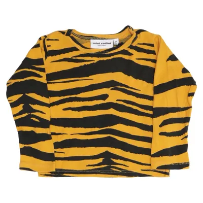 Lange mouwen shirt (Geel, Zwart) van Mini Rodini Organisch katoen