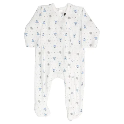 Barboteuse (Blanc, Bleu, Gris) de Dimo Coton