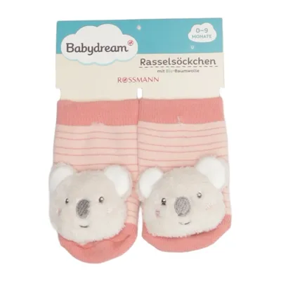 Chaussettes (Rose, Gris) de Babydream Coton, Élasthane, Polyamide, Polyester
