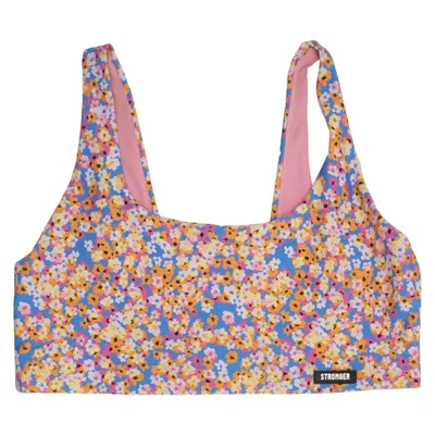 Sports bra (Blue, Multicolored) from Stronger Elastane, Polyamide, Polyester