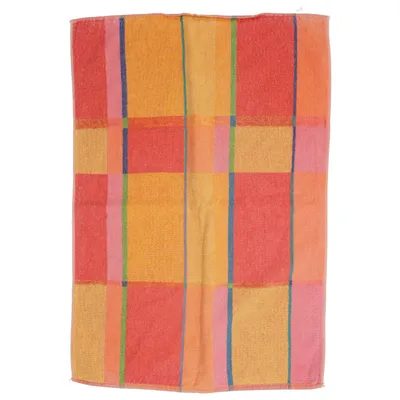 Handtuch (Orange, Rot, Pink) von Marks Pelle Vävare Baumwolle