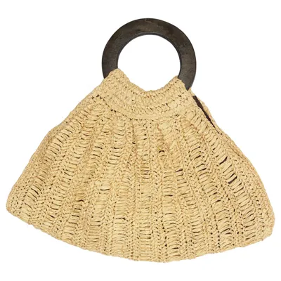 Handbag (Beige) from Atmosphere Cotton, Polyester