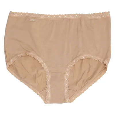 Slip (24/7 Cotton Lace Midi) van Sloggi Katoen, Elastaan