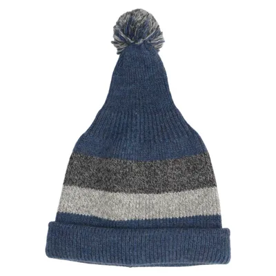 Toppluva (Blå, Grå) från Myrorna Akryl, Ull