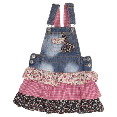 Latzkleid (Blau, Pink, Mehrfarbig) von Lab Industries Baumwolle, Polyester
