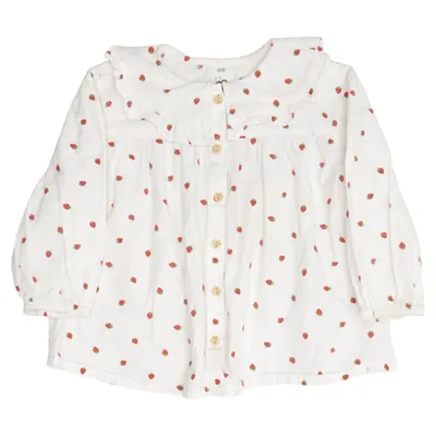 Blouse (Blanc) de H&M Coton
