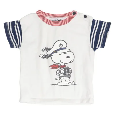T-shirt (Vit, Blå, Röd) från Petit Bateau Bomull