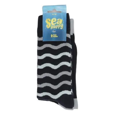 Chaussettes (Bleu, Gris) de Sea Me Happy Élasthane, Coton biologique