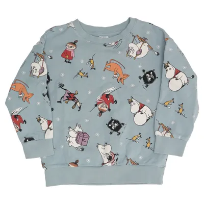 Collegetröja (Blå, Flerfärgad) från Moomin by Lindex