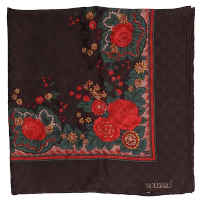 Handkerchief (Brown, Red, Green) from Soleiado Silk