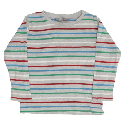 Långärmad t-shirt (Grå, Röd, Blå, Grön) från Kids by Lindex Ekologisk bomull
