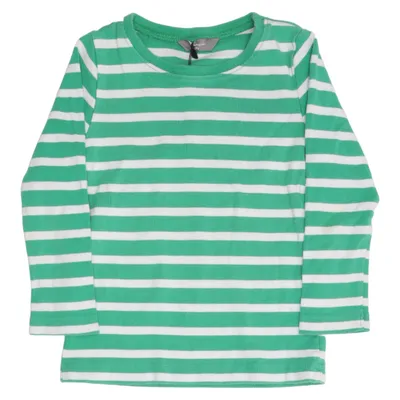 Long sleeve T-shirt (Green, White) from Kids by Lindex Organic cotton