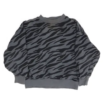 Sweatshirt (Grå, Sort) fra Zara Bomuld, Polyester