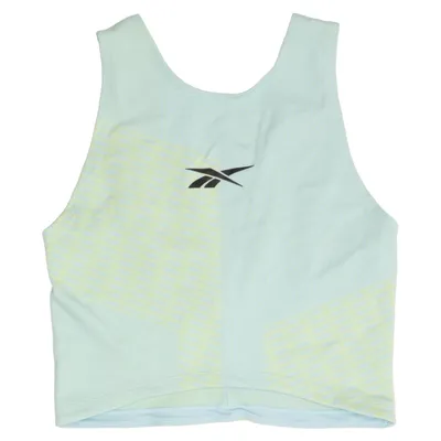 Sports bra (Green, Yellow, Multicolored) from Reebok Elastane, Polyamide, Polyester
