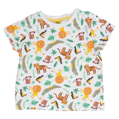 T-shirt (Blanc, Multicolore) de Kiki & Koko Coton