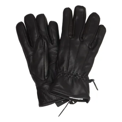 Leren handschoenen (Zwart) van Glassly Leer, Polyester