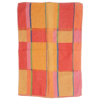 Handtuch (Rot, Gelb, Orange) von Marks Pelle Vävare Baumwolle