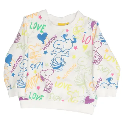Sweatshirt (Wit, Meerkleurig) van Peanuts Katoen