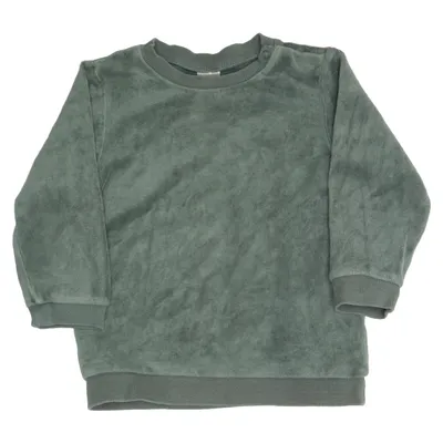 Collegetröja (Grön) från H&M Basic Bomull, Elastan, Polyester