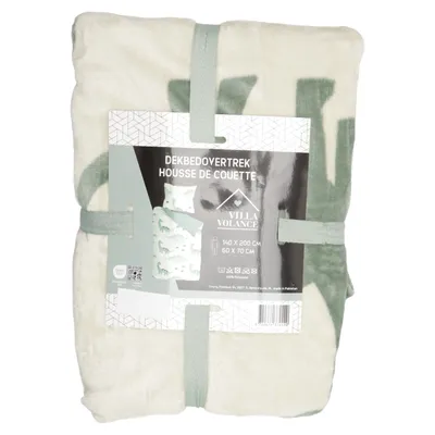 Dekbedset (Groen, Wit) van Villa Volance Polyester