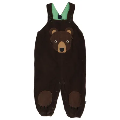 Hängselbyxor (Brun) från Ej Sikke Lej Bomull