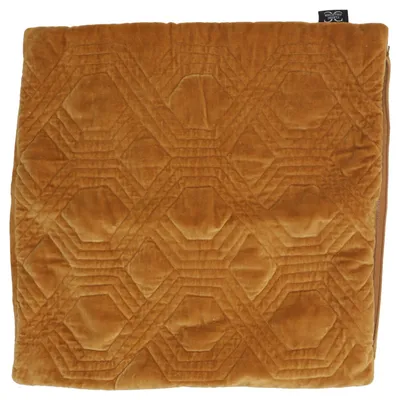 Sierkussensloop (Geometric Antique Gold) van Classic Collection Katoen