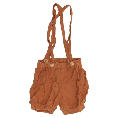 Hängselshorts (Brun) från Lenita Linne, Viskos