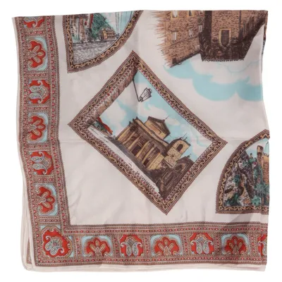 Cache-col (Beige, Multicolore) de Fiorini Acétate, Nylon