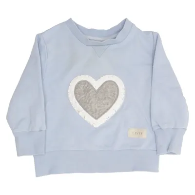 Sweatshirt (Blue, Gray, White) from Livly Cotton