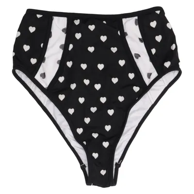 Bas de bikini (Noir, Blanc) de ASOS Swim Élasthane, Polyamide, Polyester