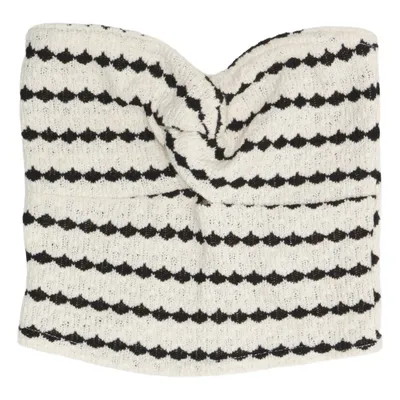 Top tube (Blanc, Noir) de Amisu Coton, Polyester