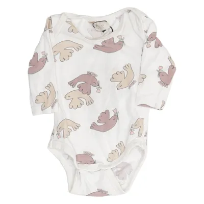 Body (Vit, Flerfärgad) från Baby Bomull