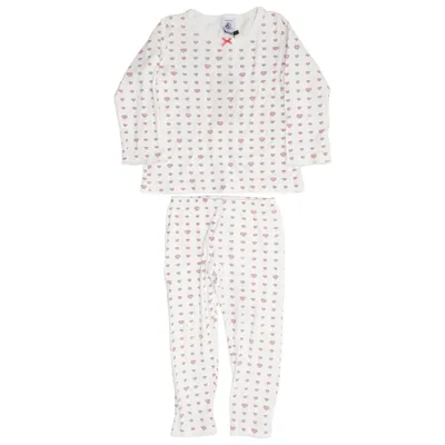 Pyjama (Blanc, Rose) de Petit Bateau Coton